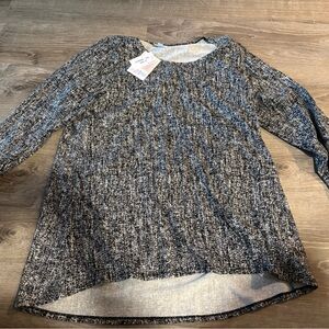 Lularoe lynnae 2x new with tag black n white print